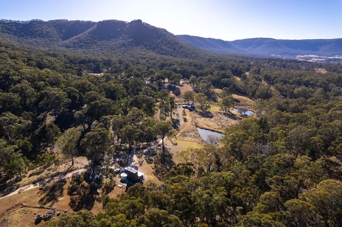 Aerial view of property