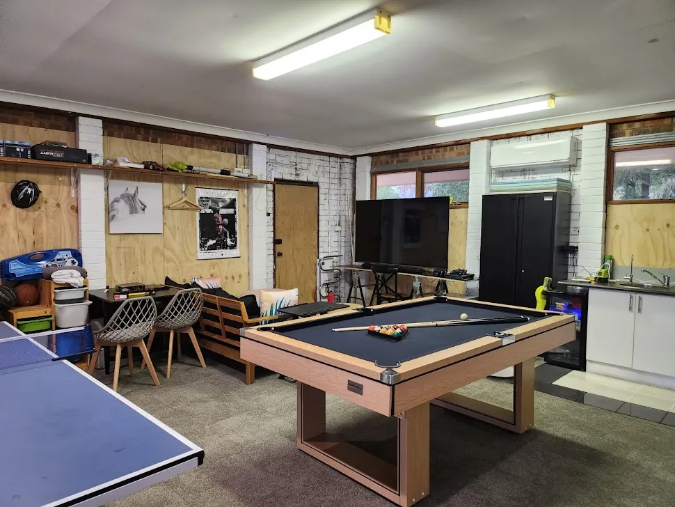 Games room with pool table and ping pong